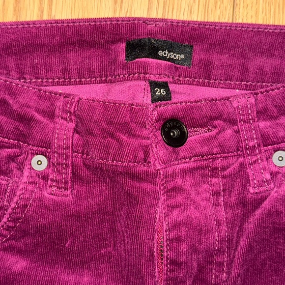 Women's Straight Leg Pants in Burgundy - Picture 2 of 2